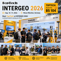 Station totale laser Toptech TKS-R15, précision 2'', IP65, grossissement 30x, équipement de topographie pour la construction
