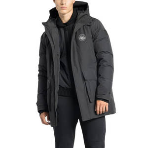 Chaqueta Parka con Capucha, Resistente al Viento, Transpirable y con Recubrimiento, Personalizada con Logotipo Frontal, de Poliéster/Algodón, Nueva Llegada para Hombre - Product Image 3