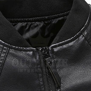 Veste en cuir pour homme, vente chaude, nouvelle mode, veste en cuir pour homme, veste en cuir coupe-vent, veste d'hiver en cuir - Product Image 6