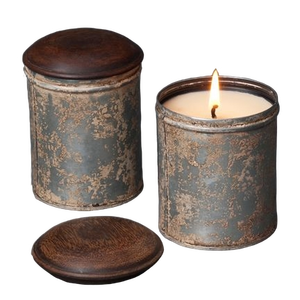 เชิงเทียนโลหะทรงกลมสำหรับขี้ผึ้งถั่วเหลืองพร้อมฝาโถขี้ผึ้งอะลูมิเนียมดีไซน์2025มาใหม่ - Product Image 5