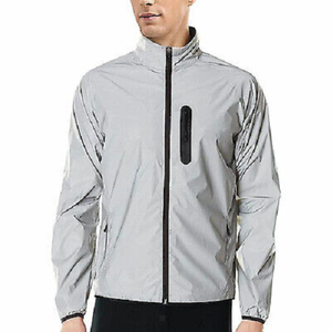 Transpirable Casual primavera otoño cortavientos chaquetas reflectantes Streetwear con capucha hombres chaqueta reflectante al por mayor - Product Image 5