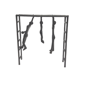 Escultura decorativa de aluminio para mesa y hogar, escultura de Color negro, acabado personalizado, moderno, único, elegante, hecho a mano - Product Image 1