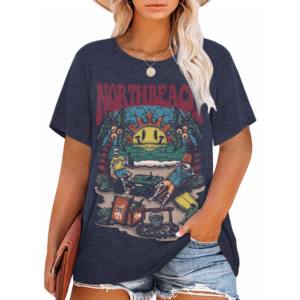 T-Shirt a girocollo Oversize da donna con stampa personalizzata camicia da donna in bianco maglietta traspirante da donna <span class=keywords><strong>per</strong></span> ragazze - Product Image 5