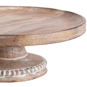 Precio barato hecho a mano mango de madera pastel pantalla Pedestal servir taza pastel soporte para el hogar restaurantes fiesta uso - Product Image 1