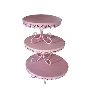 Support de gâteau fait main en métal en céramique blanche pour la décoration de fête en métal pur du fabricant indien - Product Image 5
