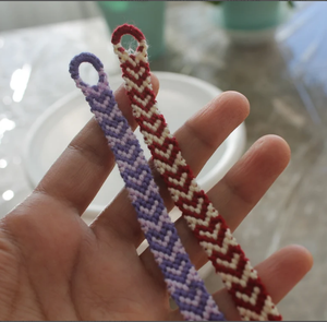 Heart Friendship <b>Bracelet</b> | Personalized Handmade | Woven <b>String</b> | Adjustable | Embroidery Thread *CUSTOMIZABLE* - Product Image 2