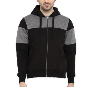 2025 nuevo diseño de los hombres de moda personalizada de la mejor calidad de los hombres sudaderas con capucha de manga completa de Color sólido de los hombres de lana/poliéster sudaderas con cremallera - Product Image 1