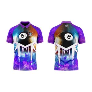 Haute Qualité Réversible Personnalisé Jersey Snooker Baseball Polo Populaire Mode 3D Motif Conception Imprimé Techniques - Product Image 5