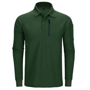 Custom <b>Outdoor</b> Performance Training Combat Long Sleeve Chest Sleeve Pocket Tactical Polo <b>Shirt</b> - Product Image 5