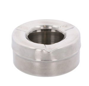 Cenicero personalizado Cenicero de metal redondeado con acabado brillante Cenicero de cigarros de acero inoxidable de exportadores indios - Product Image 1