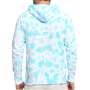 Pull à capuche imprimé personnalisé de haute qualité pour hommes, vêtements de mode de rue pour l'hiver-Teint uni - Product Image 2