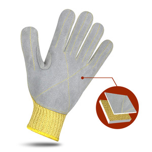 Wear-Resistant <b>Anti</b> Impact <b>Cut</b> Resistant <b>Gloves</b> High Temperature Industrial <b>Gloves</b> - Product Image 1