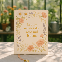 LABON Journal de prière botanique Laissez mes paroles prendre racine et fleurir Carnet de dévotion floral Journal d'écriture chrétienne