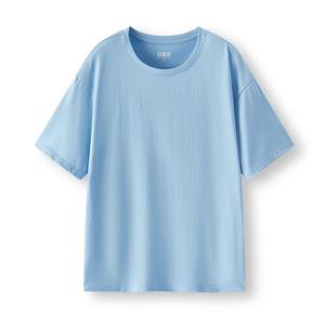Nouveau t-shirt décontracté en coton de haute qualité tendance marque de mode couleur unie été hommes quotidien à manches courtes hauts - Product Image 3