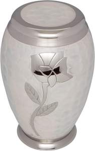 Urna de cremación para cenizas humanas-Tamaño adulto-Hecha a mano en latón-Exhibir urna en casa o en nicho en el columbario-Modelo Talia - Product Image 3