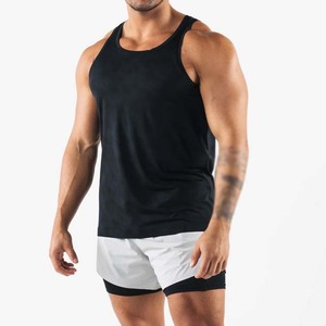 Débardeurs sans manches à séchage rapide pour hommes, vêtements pour hommes, grande taille, 100% coton, polyester - Product Image 1