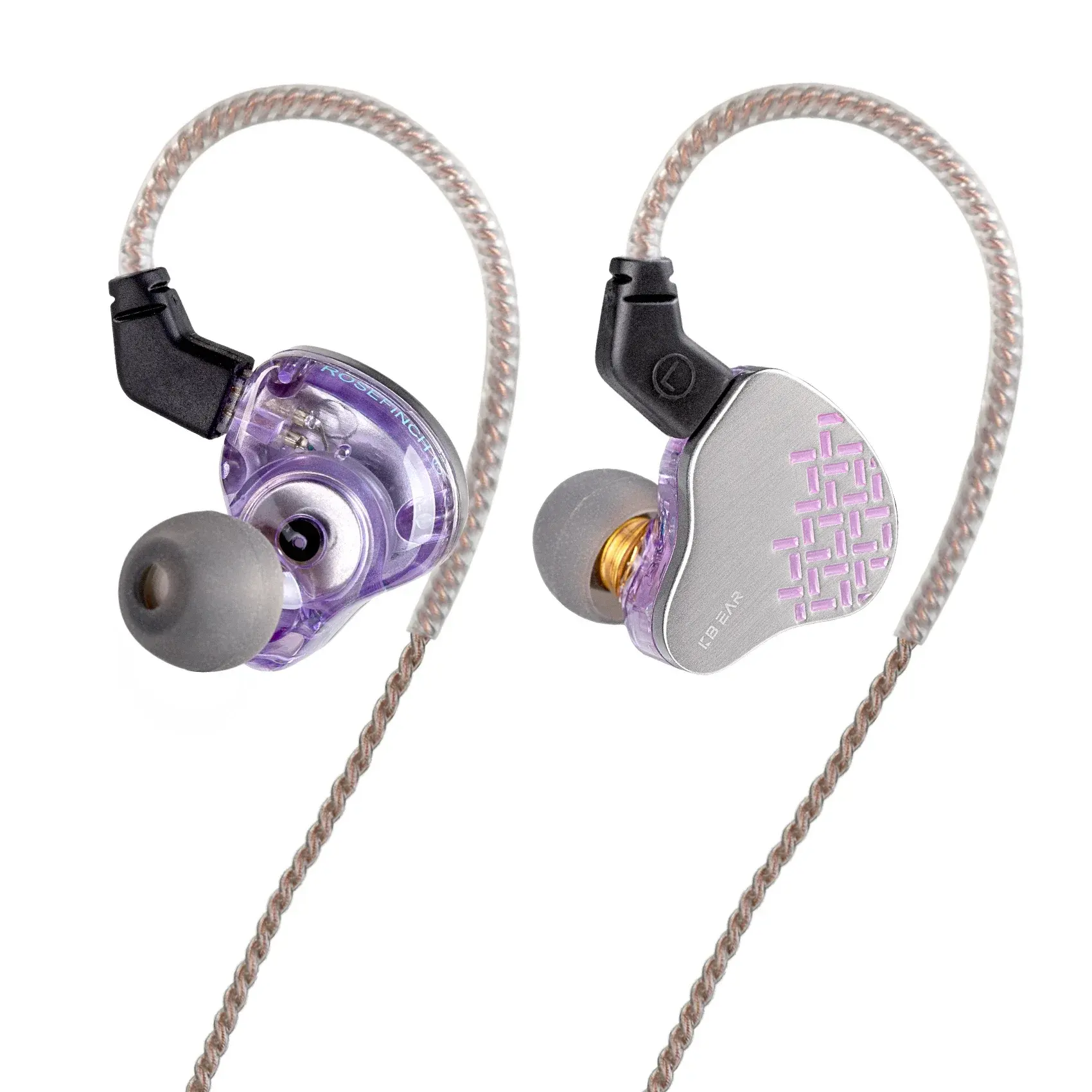 KBEAR Rosefinch 10 มม.ไดอะแฟรมชีวภาพในหูไฮไฟแบบไดนามิกหูฟัง OFC หูฟังแบบมีสายชุดหูฟังเพลง Lark หูฟัง