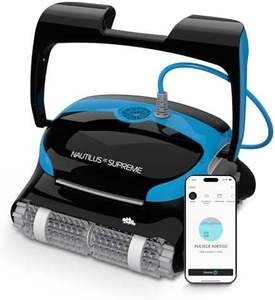 Nautilus CC Supreme, Robot Limpiafondos Automático con Wi-Fi, Doble Motor, Cepillo para Limpieza de la Línea de Agua, Filtro de Carga Superior, Ideal - Product Image 1