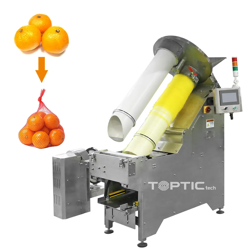 High Quality Automatic Orange Net Bag Packing Machine Garlic and Onion Mesh Bag Clipping Machine