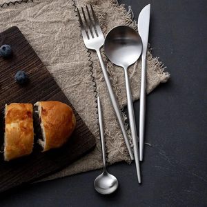 Handmade Luxury Stainless Steel Mirrored Cutlery Set <b>Spoon</b> Knife & Fork Set Flatware Cutlery Set for Wedding & Hotel - Product Image 1