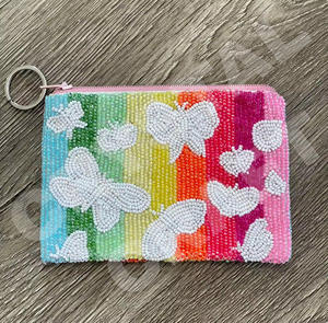 Pochette à monnaie perlée de graine de fraise beau portefeuille de porte-monnaie perlé personnalisé pour les femmes pochette à monnaie à la mode avec - Product Image 5