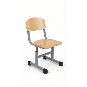Hot Sale Height <b>Adjustable</b> T <b>Leg</b> Plywood Student Chair Metal Frame for School Export - Product Image 2