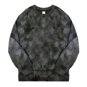 Sweat-shirts d'hiver pour hommes en molleton 100% coton de qualité supérieure, effet vieilli, délavé à l'acide, effet soleil, grammage lourd, coupe ample, épaules tombantes, doublés - Product Image 3