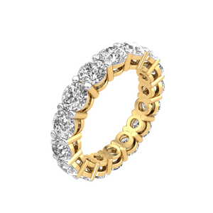 Bague de mariage en or massif 18 carats pour femme 4Cts VS Clarity EF Color Lab Grown Diamond IGI Certified Engagement Anniversaires - Product Image 1