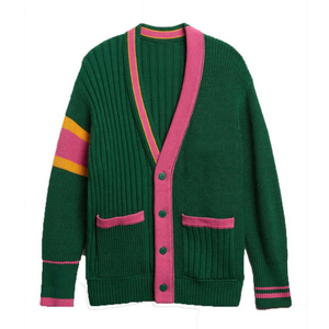 Soft <b>Sweater</b> With Custom Colours & Embroidered Knit <b>Cardigan</b> <b>Sweater</b> For Casual Sorority fraternity College Varsity <b>Sweater</b> - Product Image 1