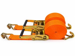 Correa de Amarre de Carga con Trinquete de 50 mm, Certificación CE, 2000 kg, Ganchos Dobles en J, Cinta de Poliéster Resistente para Almacén, Camión, Contenedor - Product Image 6
