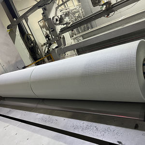 בד רשת פוליאסטר עם גב רשת להדבקת סרט ספוג - Product Image 5