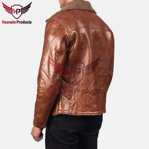 Chaqueta de piel de cordero personalizada de primera calidad para hombre, diseño Original hecho a mano, genuino de alta calidad para la temporada de invierno, edición limitada - Product Image 5