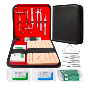 La base de los instrumentos quirúrgicos Kit completo de práctica de sutura quirúrgica con práctica de almohadilla de sutura curva por ANAAIF - Product Image 5