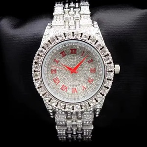 Premium Quality White Iced Out Mossinate Diamond <b>Watch</b> with Stainless Steel <b>for</b> Mens and <b>Womens</b> Available <b>for</b> Affordable Price - Product Image 2
