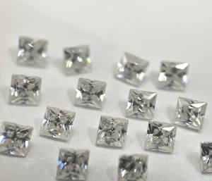 E-f Blanc Couleur 2mm Moissanite Princesse Carré Coupe Vs Pureté Loose Moissanite carré - Product Image 1