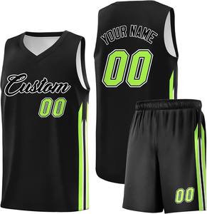 Ensembles d'uniformes de basket-ball en polyester respirant avec numéro de joueur personnalisé en gros gilets d'entraînement pour commande en gros OEM - Product Image 5