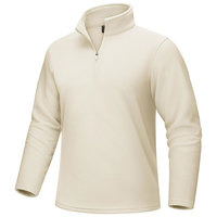 Sweat-shirt d'hiver à fermeture éclair, col quart-zip, conception personnalisée OEM, tissu polaire 100% polyester coupe ajustée, tissu premium coupe-vent, expédition mondiale