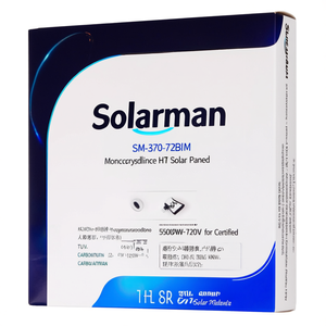 Panel Solar Monocristalino HJT Solarman SM-370-72BKM 550W-720W con Certificación TUV - Product Image 2