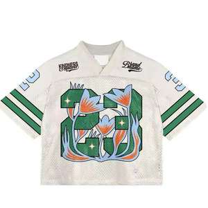 Camiseta de malla holgada y elegante para hombre al por mayor con logo personalizado, de secado rápido, colores y tallas personalizables - Product Image 3