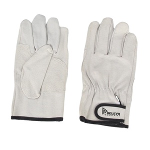 Cowhide Two-layer Short Full Leather Wear-resistant Non-slip Thermal Insulation Labor protection Welding <b>Gloves</b> - Product Image 1