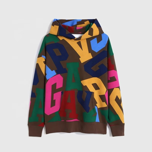 Sweat-shirt à capuche unisexe imprimé sur tout l'hiver avec col à capuche et logo sur le devant pour hommes et femmes - Product Image 4