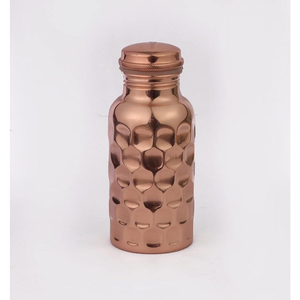 Botella de agua de cobre puro ecológica Ayurveda con diseño atractivo impreso para Fitness a prueba de fugas - Product Image 6