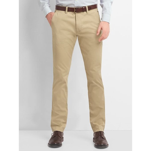 กางเกงขายาวผู้ชายทรงตรงผ้าฝ้ายทวิลล์กันยับ สวมใส่สบาย เหมาะสำหรับงานที่เป็นทางการ ผ้าคุณภาพสูง ผลิตเพื่อการส่งออก - Product Image 2