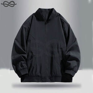 OEM personnalisé vente en gros hommes col montant fermeture éclair Baseball Bomber veste automne extérieur personnalisable élégant et durable - Product Image 3