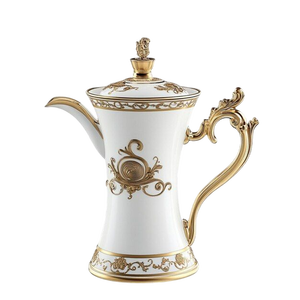 Cafetera Árabe Moderna de Lujo con Acabado Blanco, Cafetera Tradicional de Oriente Medio, Tetera Decorativa para Uso Doméstico - Product Image 3