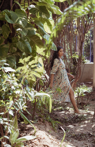 Vestido Largo Maxi Bohemio Floral para Mujer, Novedades 2026, Casual, de Satén y Seda, con Estampado Tie Dye, Estilo Boho Chic, con Botones - Product Image 4