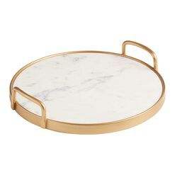 Console en marbre encadrée en métal avec couvercle en laiton Plateau de boîtes de conserve Blocs de luxe en marbre doré Design créatif - Product Image 3