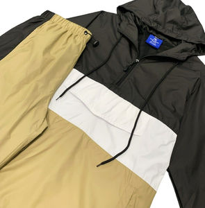 Chándal de nailon de invierno personalizable para hombre, conjunto de Jogger cortavientos con cuello con capucha, estilos personalizables para ropa al aire libre - Product Image 3