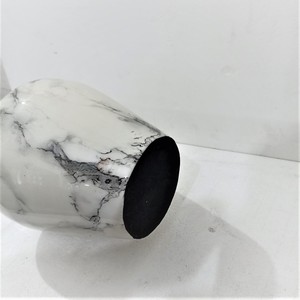 แจกันเหล็กทรงตรงลายมีนาสีขาวขนาดกลาง ดีไซน์ใหม่สไตล์ดั้งเดิมสำหรับตกแต่งบ้านงานแต่งงาน - Product Image 4