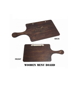 Carpeta de Menú de Madera, Color Marrón Oscuro, Rectangular, con Cierre Metálico, para Uso en Restaurantes - Product Image 5